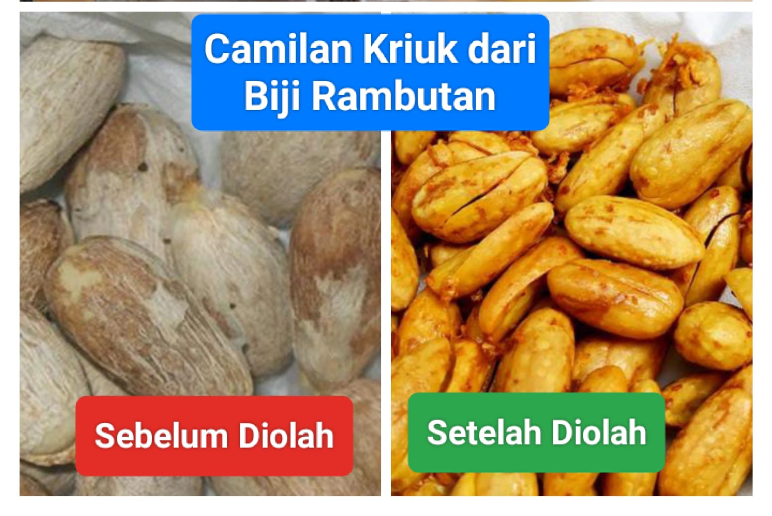 Emang Boleh Bikin Camilan Nikmat Mirip Kacang Kriuk dari Biji Rambutan? Simak Resep dan Cara Pengolahan!