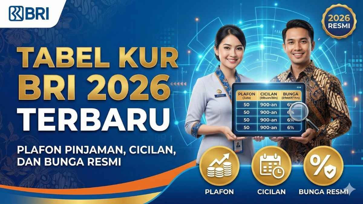 Update, Tabel KUR BRI 2026 Pinjaman Rp 70 Juta, Berapa Angsuran Per Bulan