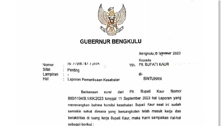 DPRD Kaur Ragukan Legalitas Bupati Kaur Lismidianto, RAPBD Perubahan Kaur 2023 Tertunda