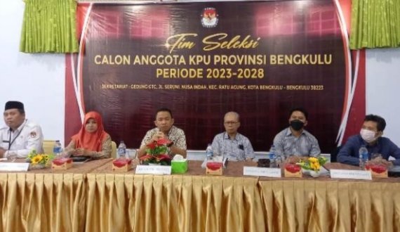 Ini Latar Belakang 5 Komisioner KPU Provinsi Bengkulu Terpilih