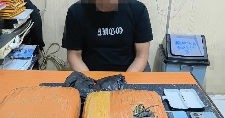 Ditresnarkoba Polda Bengkulu Ringkus Terduga Bandar Narkoba asal Kaur, 2 Kg Ganja dan Paket Sabu ikut Disita