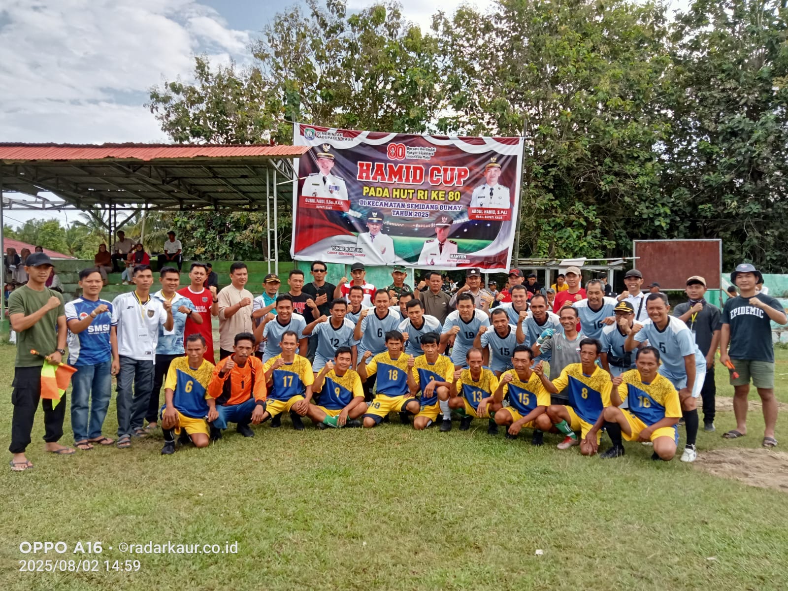 Kecamatan Semidang Gumay Kaur Gelar Turnamen Sepak Bola dan Bola Voli Bertajuk Hamid Cup