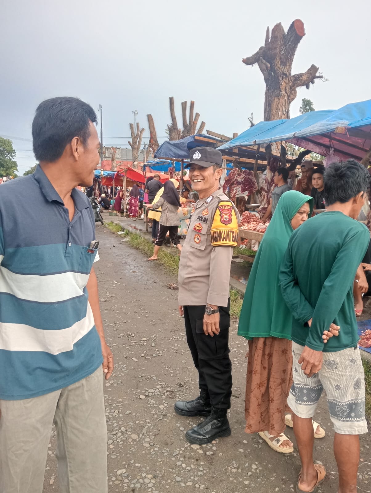 Polsek Kaur Selatan Pengaturan Dan Pengamanan Lokasi Penjualan Daging