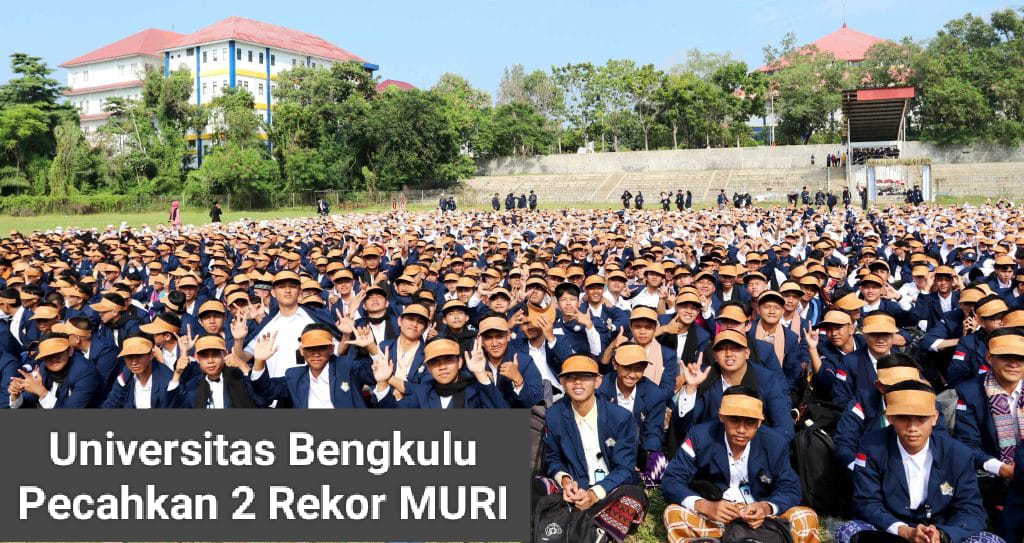 Universitas Bengkulu Pecahkan 2 Rekor MURI Dunia pada PKKMB 2023