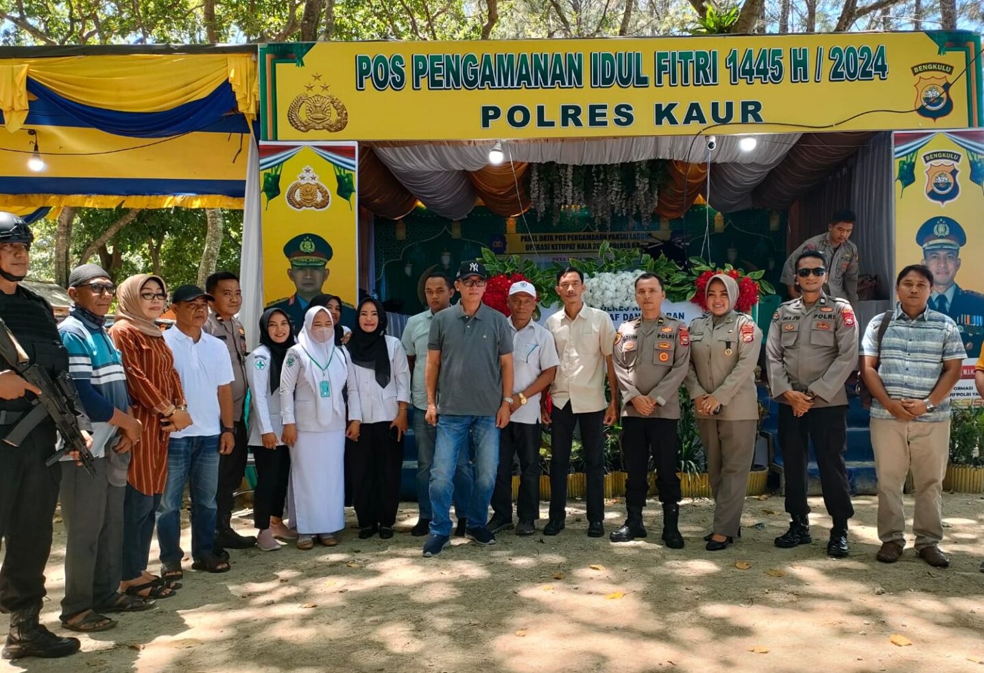 Sambangi Pospam dan Posyan Operasi Ketupat Nala 2024, Bupati Kaur Sampaikan Pesan Ini Kepada Petugas