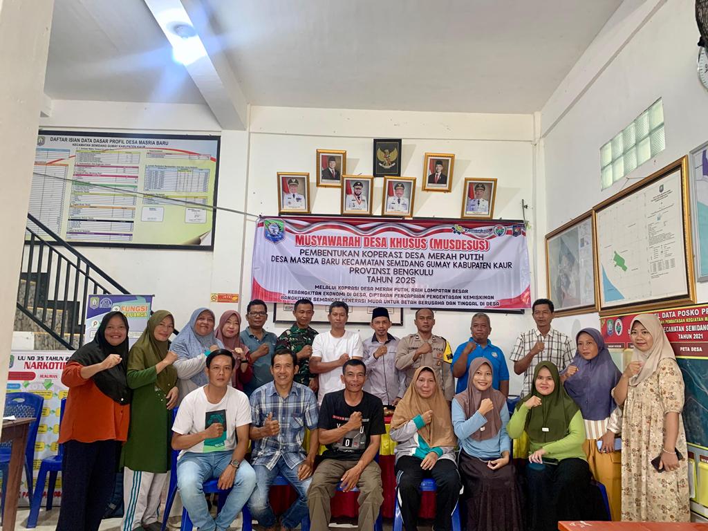 Desa Masria Baru Bentuk Koperasi Merah Putih, Dorong Kemandirian Ekonomi Masyarakat