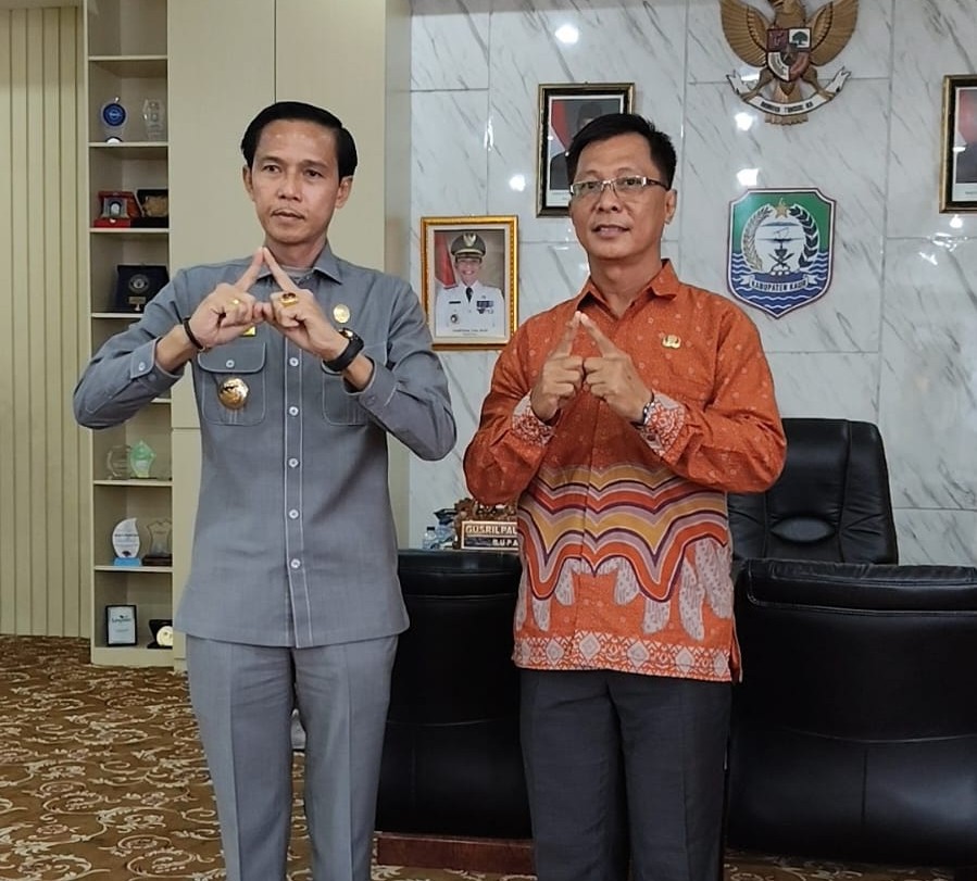 Bupati Kaur Gusril Pausi terima kunjungan Kepala BPS Kabupaten Kaur 