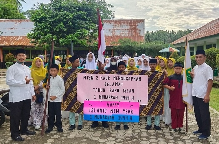 Tahun Baru Hijriah, MTsN 2 Kaur Pawai