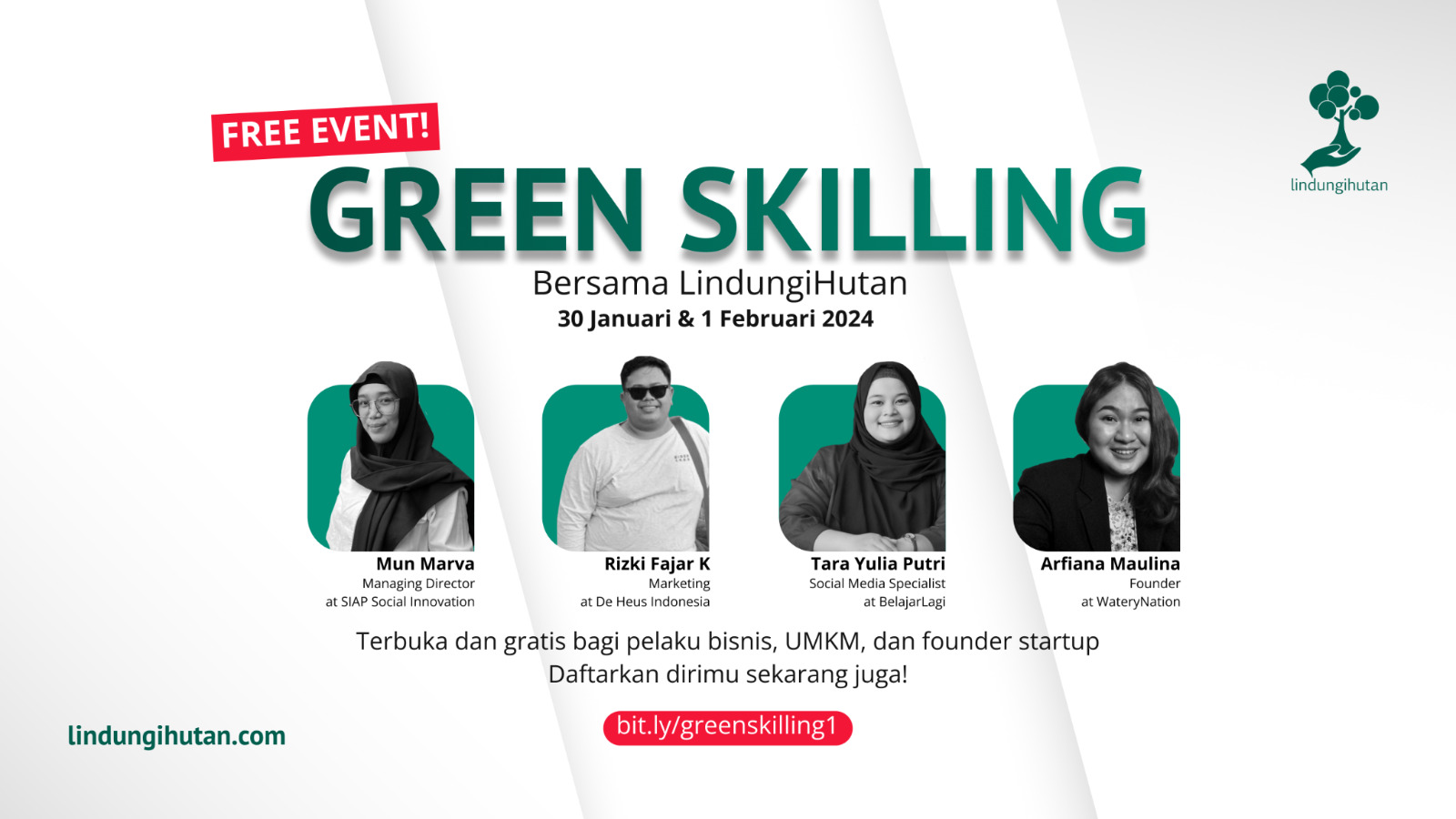 Webinar 'Green Skilling' Gratis oleh LindungiHutan untuk Dukung UMKM dan Startup, Simak Waktunya