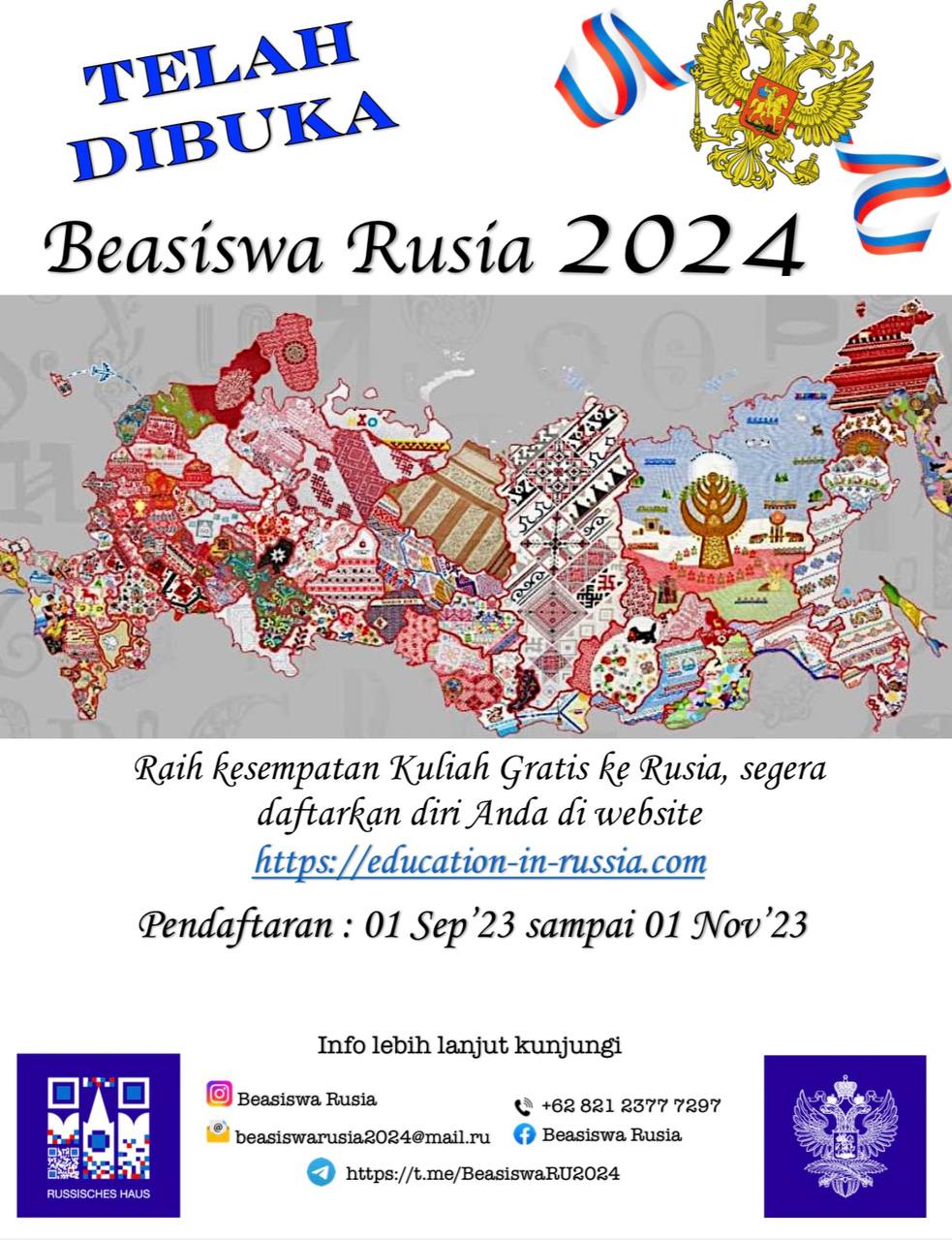 Minat Kuliah di Universitas Rusia, Dibuka Pendaftaran Beasiswa Rusia 2024, Simak Syarat dan Ketentuannya! 