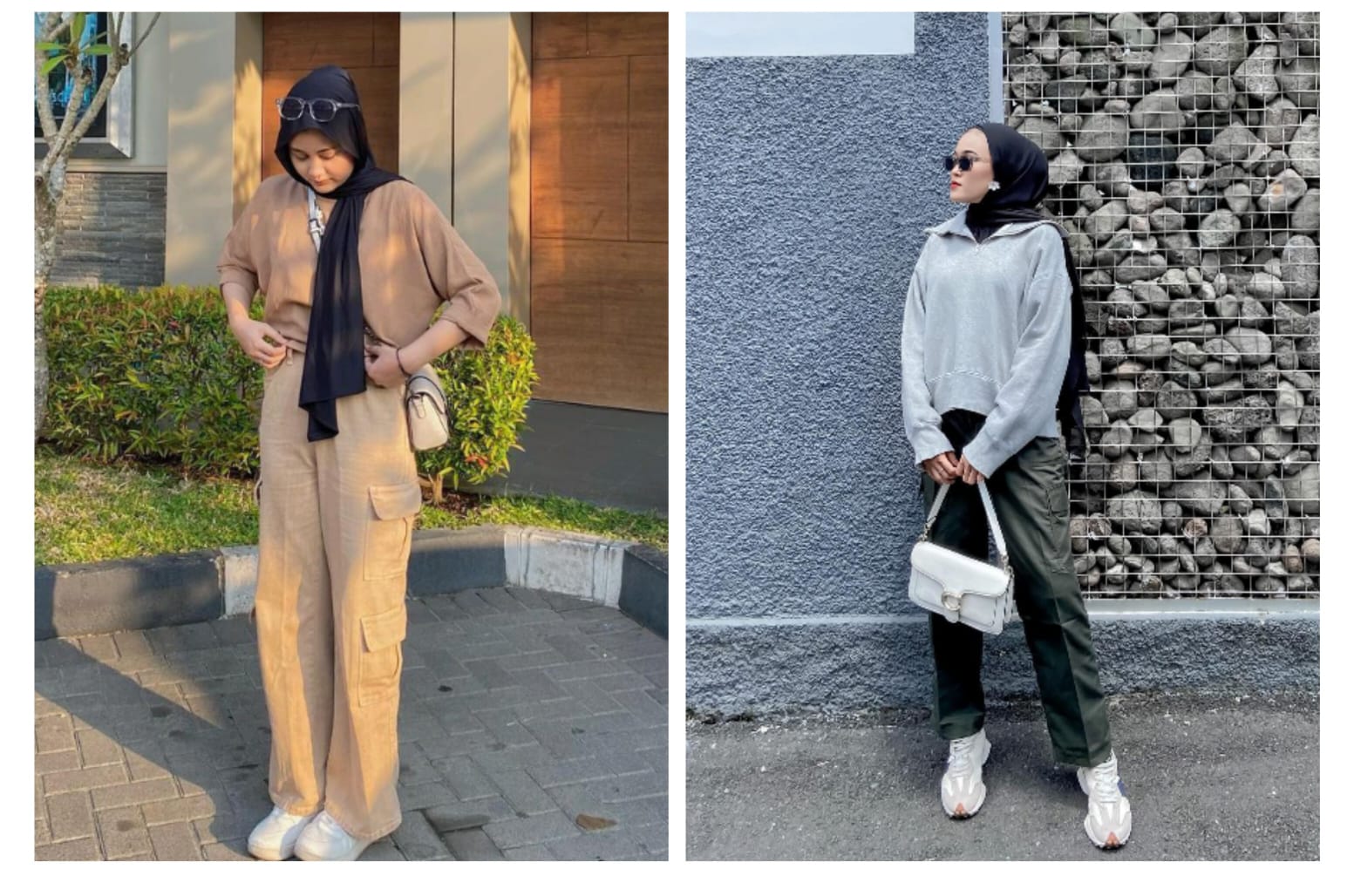 Tips OOTD Celana Cargo buat Wanita Hijab, Berikut 7 Outfit kasual dan Simpel