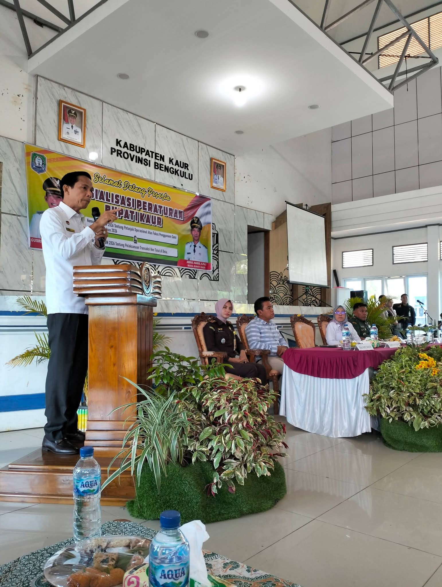 Bupati Kaur Pimpin Sosialisasi Regulasi Strategis Desa Tahun 2026