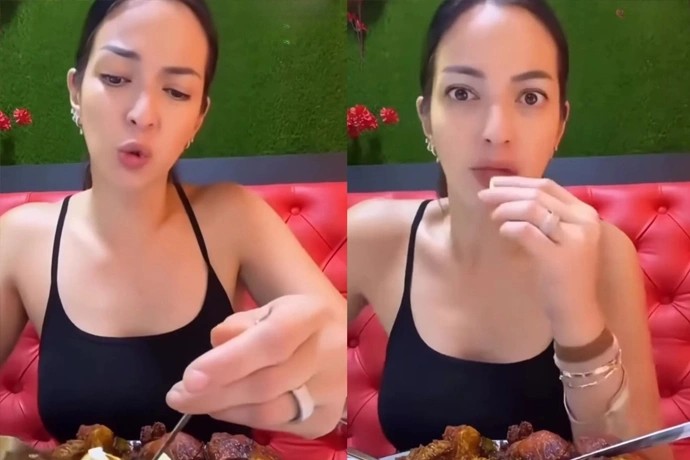 Video Viral Mukbang Nia Ramadhani, Ekspresi Gelisah dan Gerakan Tak Wajar Disorot Netizen
