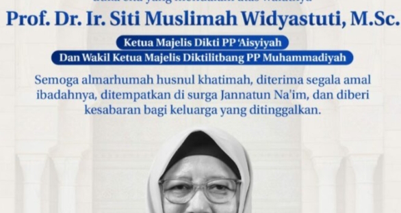 Muhammadiyah dan 'Aisyiyah Berduka, Siti Muslimah Wafat di Usia 66 Tahun, Ini Kiprahnya di Dunia Pendidikan