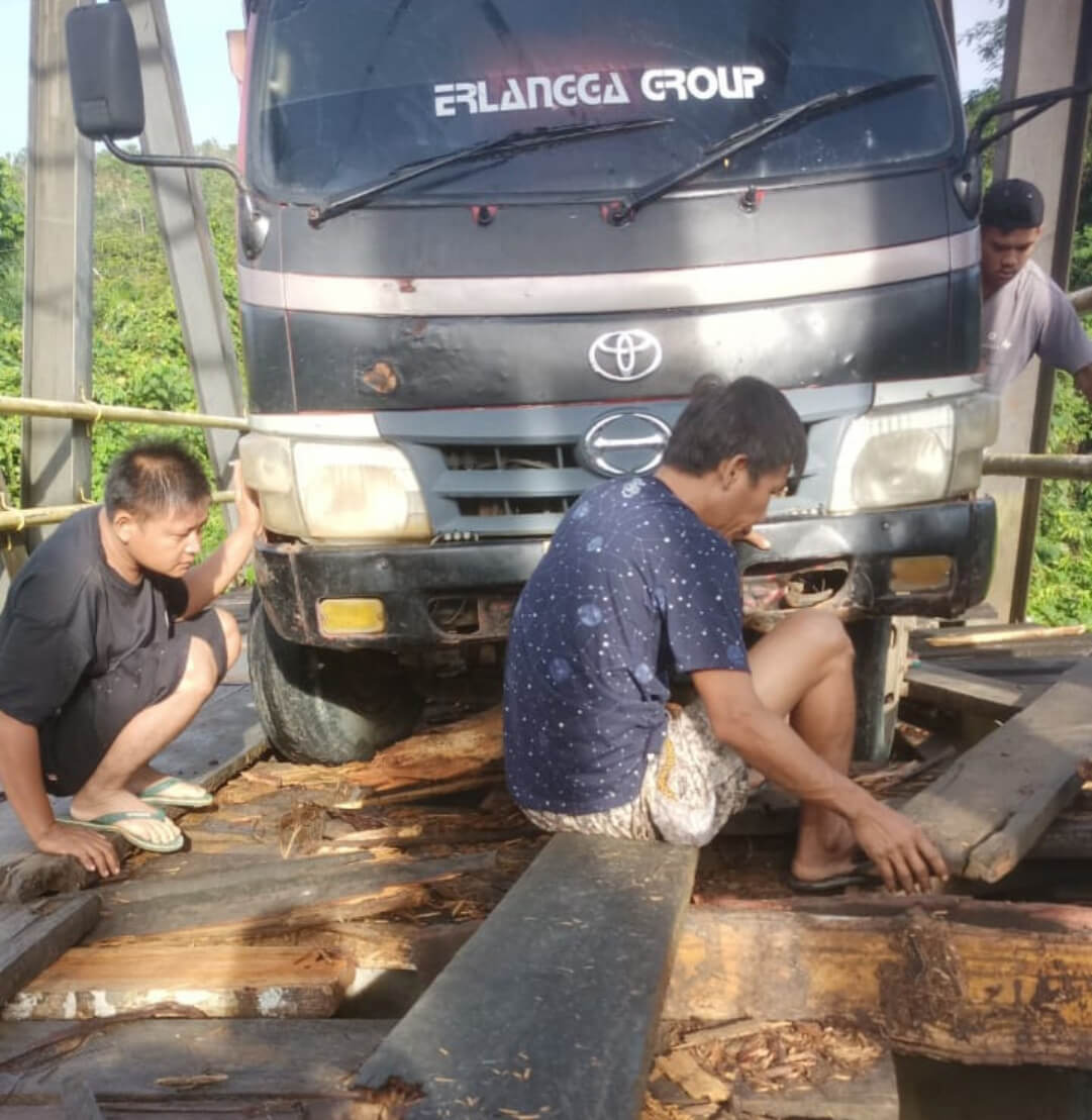 Jembatan Rusak Parah, 2 Desa Terancam Terisolir