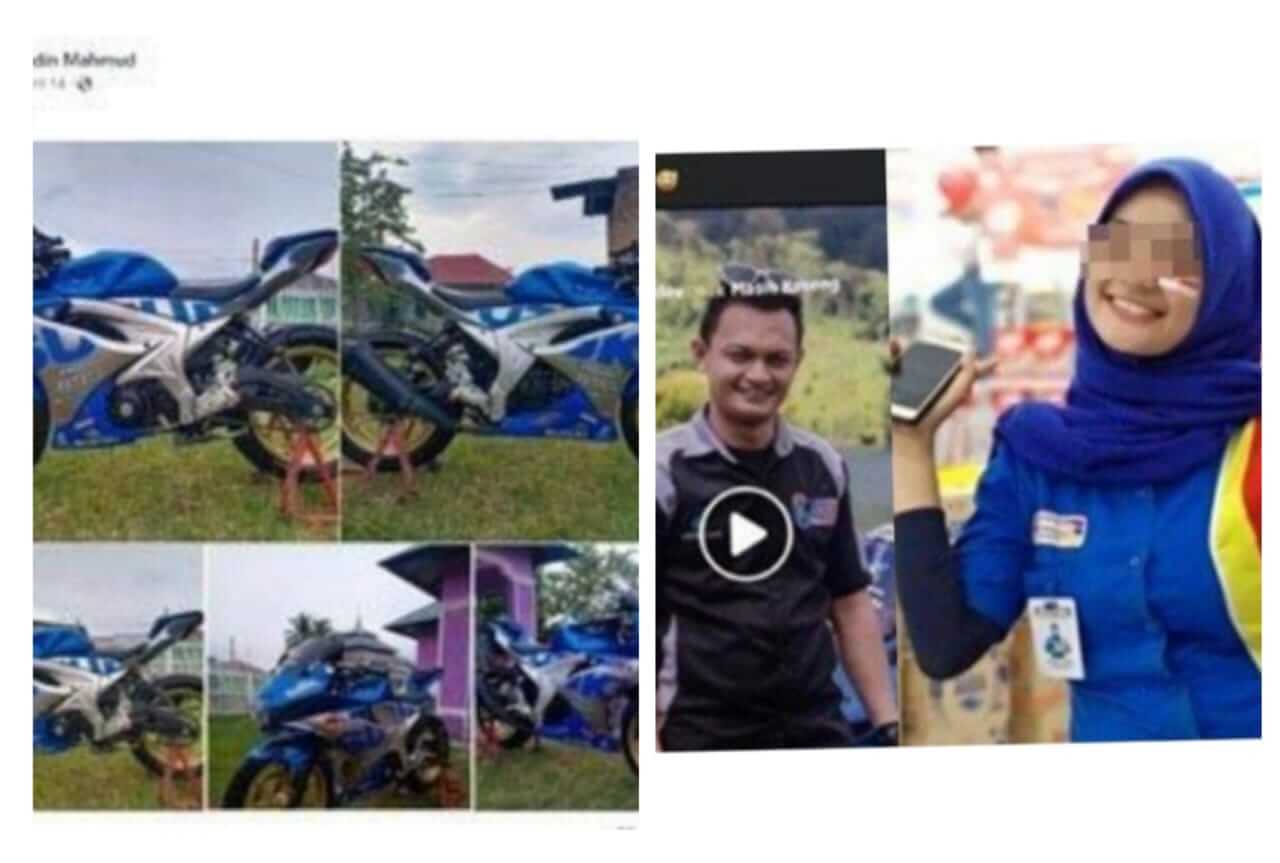 Mengulik Motor Sport Suzuki GSX milik Suami Karyawati Indomaret, Sexy Blue....