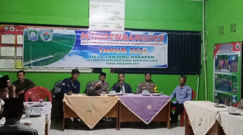 Musrenbang Desa Tanjung Harapan Sepakati 9 Program Prioritas tahun 2024, Ini Rinciannya