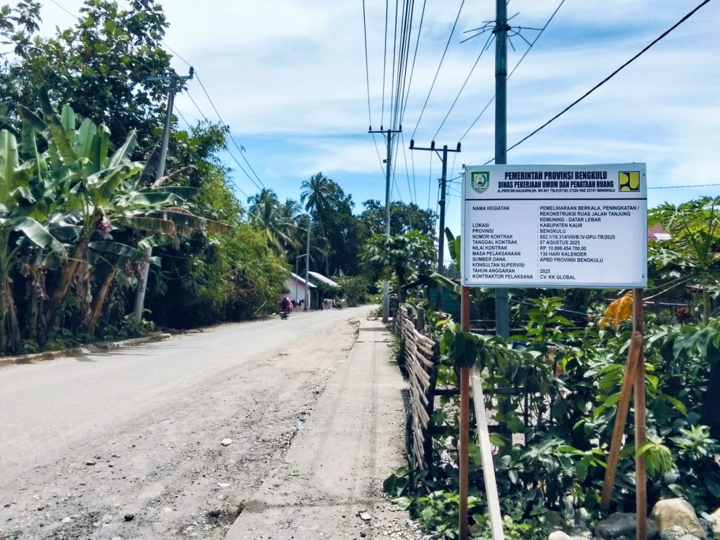 Proyek Jalan Rp 10 Miliar di Kaur Diduga Putus Kontrak