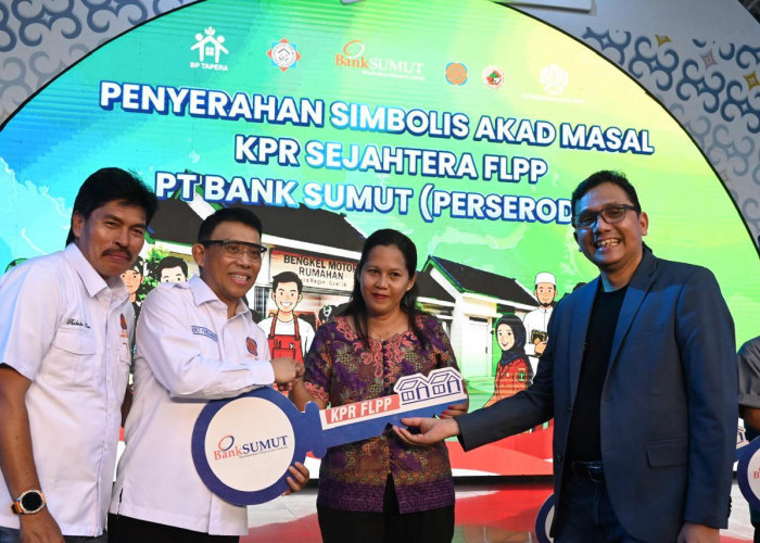 Bank Sumut Wujudkan Impian Punya Rumah Lewat Akad Massal KPR Sejahtera FLPP di PRSU