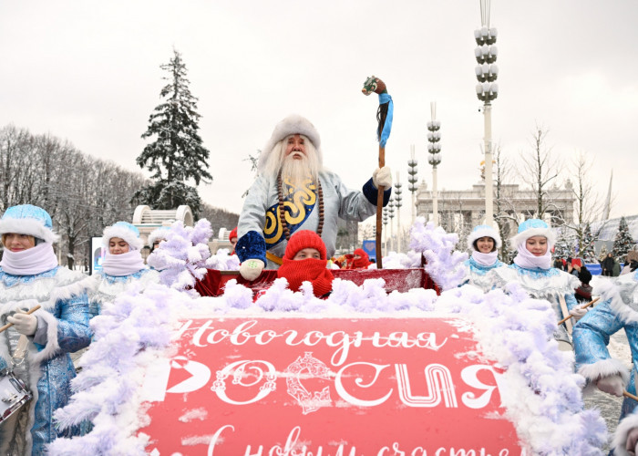 Sinterklas, es 'Nutcracker' dan Apartemen para aktor: Program Tahun Baru diadakan di Pameran Rusia