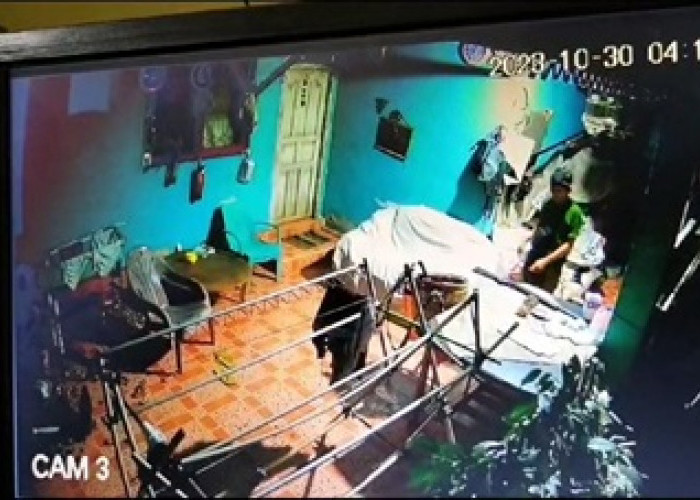 Pencuri Satroni Rumah Warga di Kaur, Tak Sadar Terekam CCTV, Ayam Bangkok dan Senapan Angin Diembat