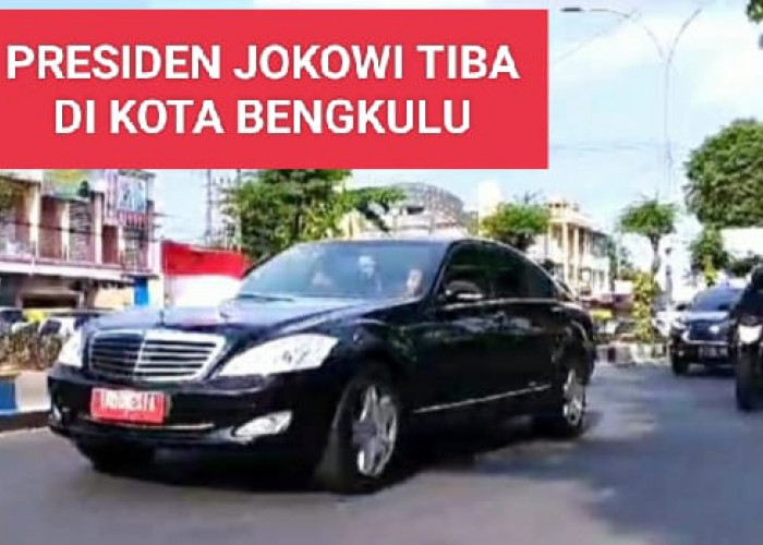 Presiden Jokowi Tiba di Kota Bengkulu, Langsung Menuju Hotel Mercure