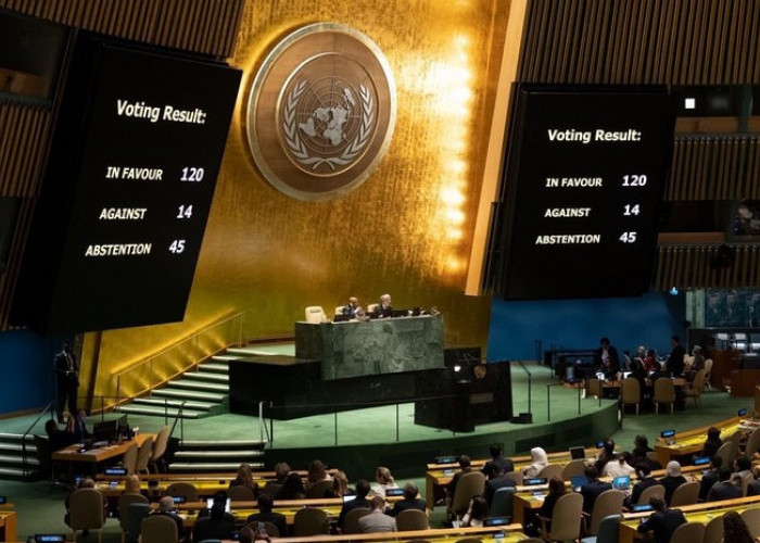 Majelis Umum PBB Mengadopsi resolusi Seruan Gencatan Senjata Konflik Israel Palestina di Jalur Gaza