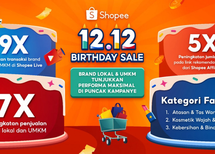 Momen Euforia Shopee 12.12 Birthday Sale: Brand Lokal dan UMKM Sukses Tingkatkan Penjualan Hingga 7 Kali Lipat