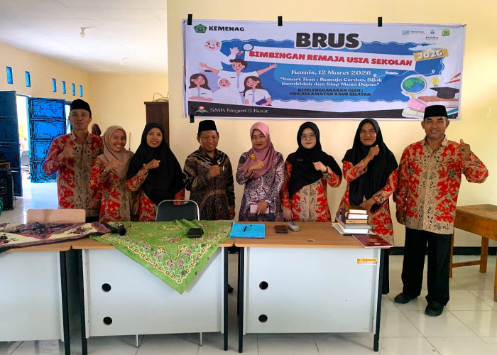 Bekali Remaja dengan Life Skills, KUA Kaur Selatan Gelar BRUS di SMKN 5 Kaur