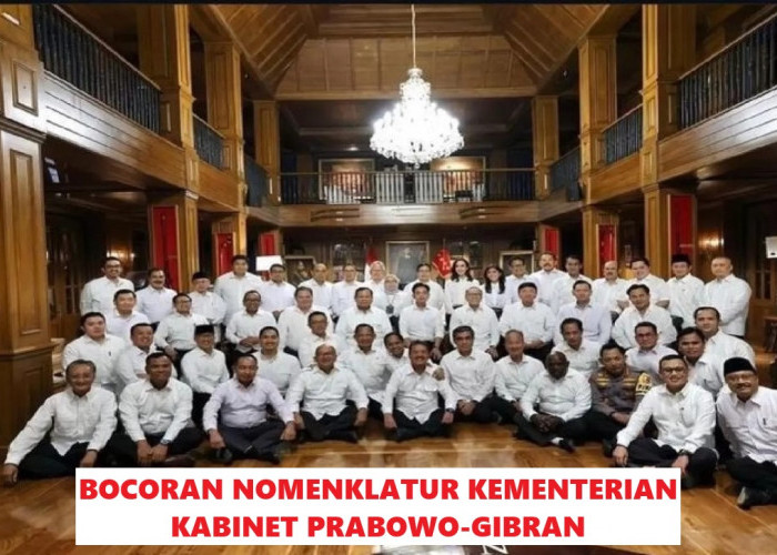 Bocoran Nomenklatur Kementerian dan Nama Menteri Kabinet Prabowo-Gibran