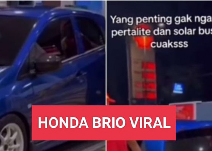 Pengen Viral di Medsos tapi Norak, Jangan Tiru Mobil Honda Brio Ini ya!