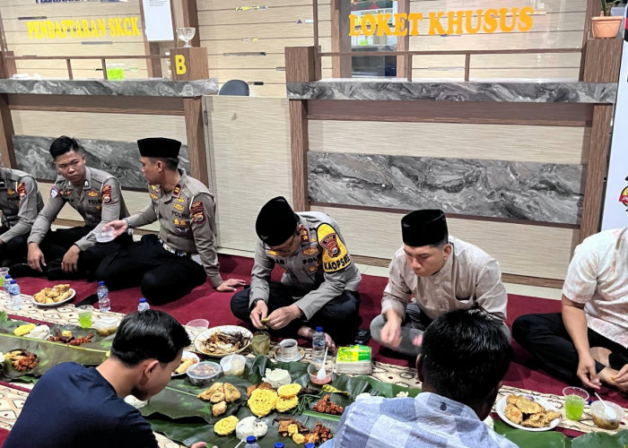 Kapolres Kaur - Satlantas Bukber Puasa dengan Organda dan Pengusaha Jasa Paket