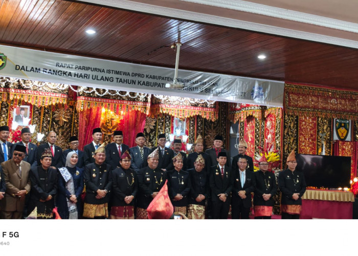 Bupati Kaur Hadiri Paripurna DPRD Bengkulu Selatan Dalam Rangka HUT ke-77