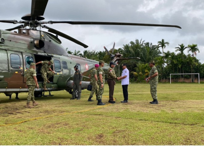 Menhan Sjafrie Sjamsoeddin Tinjau Pembangunan Batalyon 891/TP