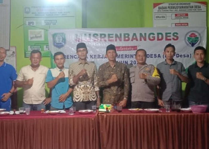 RKPDes 2024 Rampung, Kades Ahmad Yani Gaspol Pembangunan Desa Gunung Tiga 1