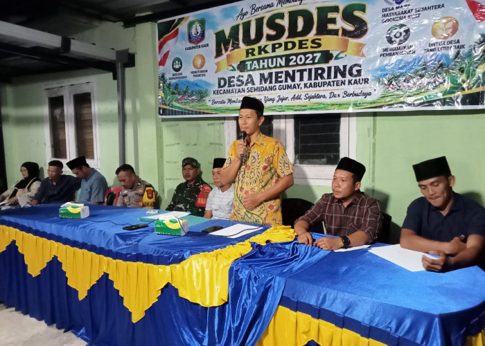 Pemdes Mentiring Gelar Musdes RKPdes Tahun Anggaran 2027