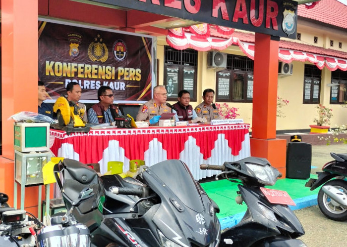 Polres Kaur Ungkap 5 Kasus Kriminal, Amankan 13 Paket Sabu dan Tindak 8 Kendaraan Knalpot Brong