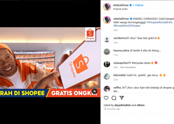 Shopee Gandeng Ronaldinho! Selebrasi Samba Sang Legenda Bikin Netizen Heboh