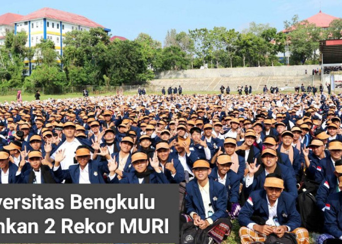Universitas Bengkulu Pecahkan 2 Rekor MURI Dunia pada PKKMB 2023