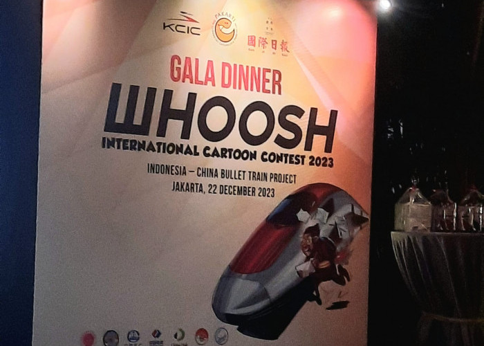 Perhelatan Gala Dinner Kontes Kartun Internasional Whoosh 2023 dalam Rangka Proyek Kereta Cepat 'Whoosh' 