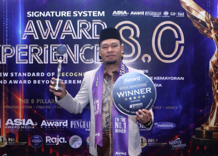Kepala MTsN 1 Labuhanbatu Raih Penghargaan The Best Leadership Education di ILE Award 2026