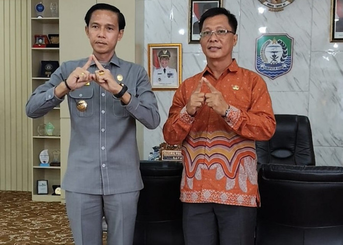 Bupati Kaur Gusril Pausi terima kunjungan Kepala BPS Kabupaten Kaur 