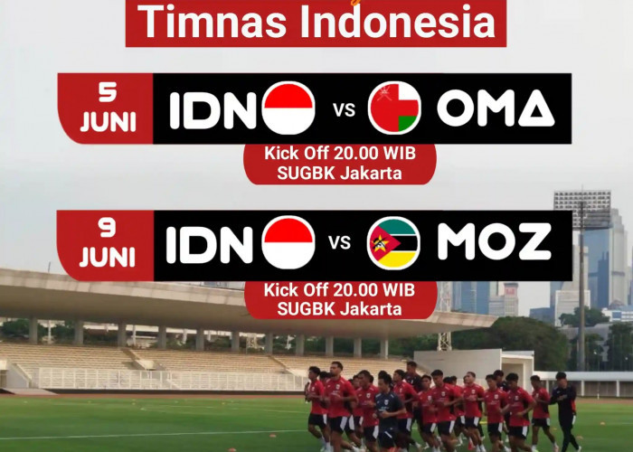 Infografis Jadwal Pertandingan Timnas Indonesia di FIFA Matchday Juni 2026