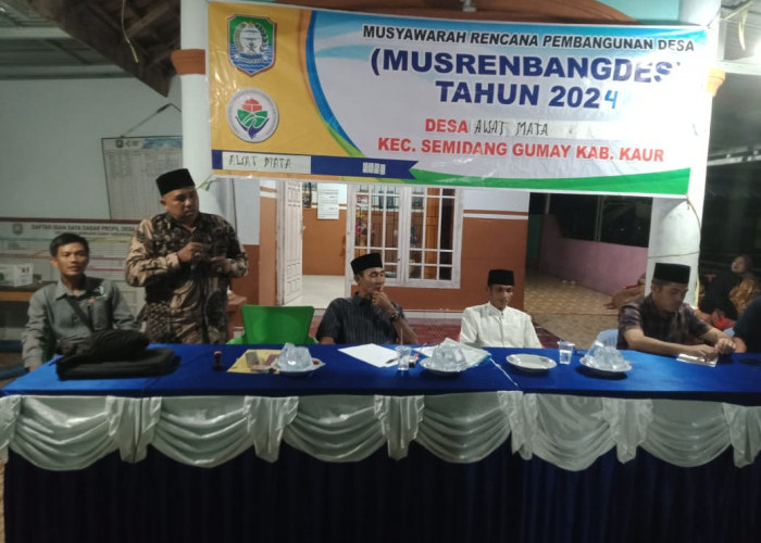 Musyawarah Desa Awat Mata Sepakati Penetapan RKP Desa Tahun Anggaran 2024 
