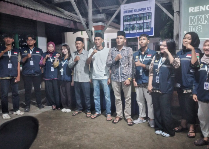 Penerjunan Mahasiswa KKN UNIB di Desa Lubuk Gung : Pengelolaan Sampah Minim Asap