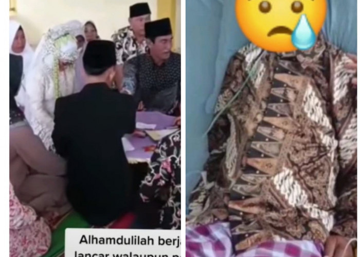 Bukan Pernikahan Sinetron! Ayah Terbaring Sakit Saksikan Anak Ijab Qobul di RS Bengkulu Utara