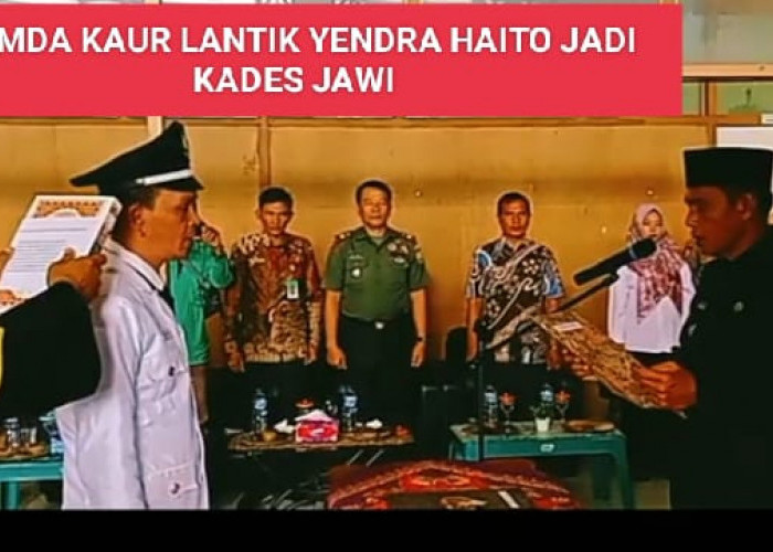 Baru Dilantik sejak 2,4 tahun Bersengketa, Ini Masa Jabatan Kades Jawi Yendra Haito