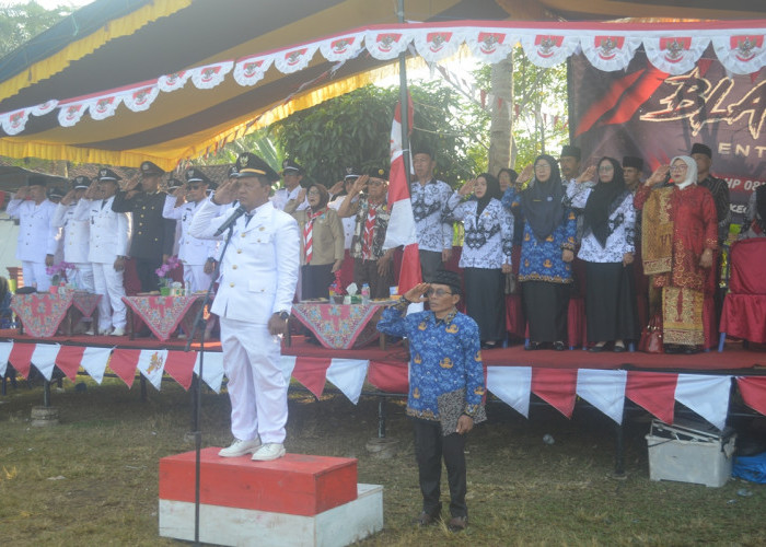 Upacara HUT ke-81 RI di Kecamatan Semidang Gumay Kaur Berlangsung Khidmat, Semangat Nasionalisme Menggema