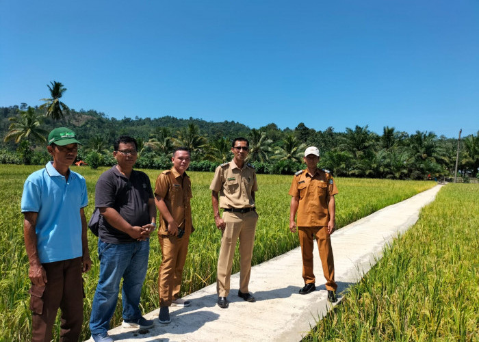 Tim Kecamatan Semidang Gumay Kaur Monitoring Penggunaan DD Tahap I di Desa Bunga Melur