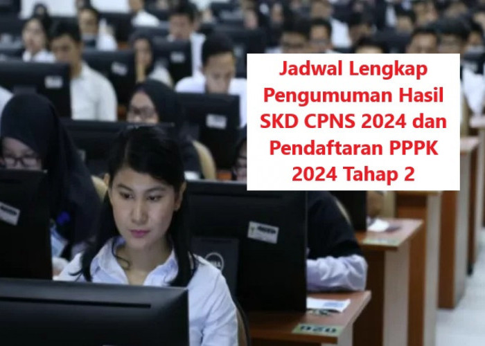 Jadwal Lengkap Pengumuman Hasil SKD CPNS 2024 dan Pendaftaran PPPK 2024 Tahap 2, Cek di SINI 